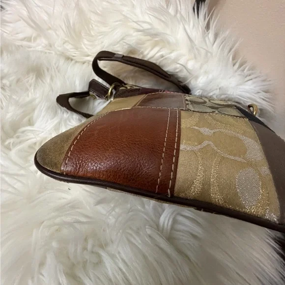 Vintage Coach #10489 Multicolor Patchwork Crossbody Bag - Picture 3 of 12